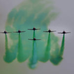 
              Pakistan Air Force jets demonstrate an aerobatic performance during a military parade to mark Pakistan National Day in Islamabad, Pakistan, Wednesday, March 23, 2022. Pakistanis celebrated on Wednesday their National Day with a military parade in the capital, Islamabad, showcasing this Islamic nation's elite army units and high-tech weaponry, including short, medium, and long-range missiles, tanks, fighter jets and other hardware. (AP Photo/Anjum Naveed)
            