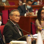 
              Thailand's foreign minister Don Pramudwinai attends Bay of Bengal Initiative for Multi-Sectoral Technical and Economic Cooperation (BIMSTEC) foreign ministers meeting in Colombo, Sri Lanka, Tuesday, March 29, 2022. (AP Photo/Eranga Jayawardena)
            