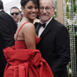 
              Ariana DeBose, left, and Steven Spielberg arrive at the Oscars on Sunday, March 27, 2022, at the Dolby Theatre in Los Angeles. (AP Photo/Jae C. Hong)
            