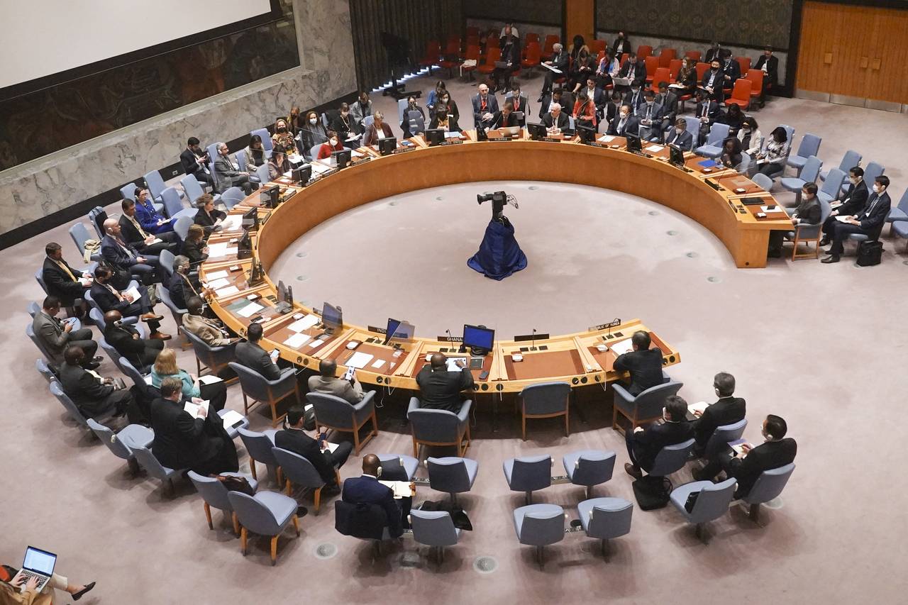 The United Nations Security Council meets concerning North Korea's test-firing of an intercontinent...