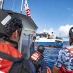 
              In this photo made available by the U.S. Coast Guard, the crew of the Coast Guard Cutter Stratton conducts patrols in Fiji's exclusive economic zone with Fijian law enforcement personnel in February 2022. The U.S. partnership with Fiji is one of 11 between the U.S. and Pacific Island countries, with a possible 12th on the horizon — each meant to stave off the economic collapse and regional instability that could follow if waters are fished to depletion. (CGC Stratton/U.S. Coast Guard via AP)
            