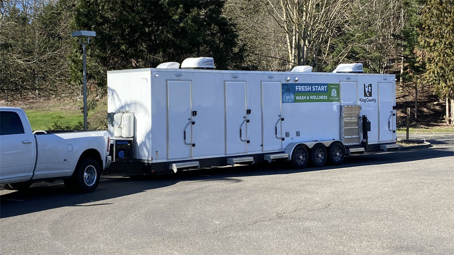 King County mobile shower unit...