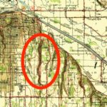 Swan Creek, as it appears on a 1944 topographic map. (USGS Archives)