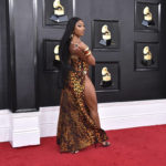 
              Megan Thee Stallion arrives at the 64th Annual Grammy Awards at the MGM Grand Garden Arena on Sunday, April 3, 2022, in Las Vegas. (Photo by Jordan Strauss/Invision/AP)
            