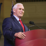 
              Former Vice President Mike Pence speaks at the University of Virginia in Charlottesville, Va., Tuesday, April 12, 2022. The event was hosted by Young Americans for Freedom, a conservative UVA student group. (Andrew Shurtleff/The Daily Progress via AP)
            
