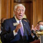 
              FILE - House Majority Leader Steny Hoyer, D-Md., speaks to members of the media during a news conference in Washington, on Tuesday, Aug. 24, 2021. A bill decriminalizing marijuana has passed the U.S. House. Democratic lawmakers said the nation's federal prohibition on marijuana has had particularly devastating consequences for minority communities. (AP Photo/Amanda Andrade-Rhoades, File)
            