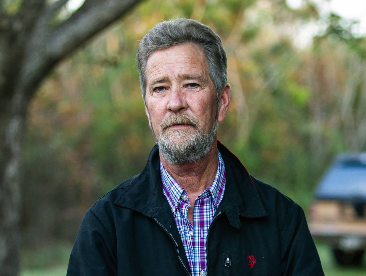 FILE - Leslie McCrae Dowless Jr. poses for a portrait outside of his home in Bladenboro, N.C., Dec....