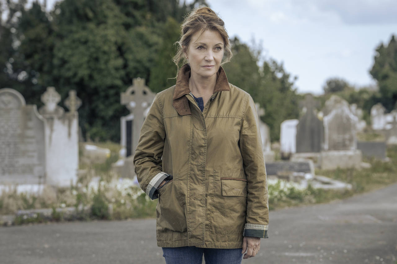This image released by Acorn TV shows Jane Seymour as Harry 'Harriet" Wild from the series "Harry W...