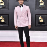 
              Trevor Noah arrives at the 64th Annual Grammy Awards at the MGM Grand Garden Arena on Sunday, April 3, 2022, in Las Vegas. (Photo by Jordan Strauss/Invision/AP)
            