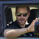 
              Prince Harry, Duke of Sussex, attends the Land Rover Driving Challenge at the Invictus Games venue in The Hague, Netherlands, Saturday, April 16, 2022. The week-long games for active servicemen and veterans who are ill, injured or wounded opens Saturday in this Dutch city that calls itself the global center of peace and justice. (AP Photo/Peter Dejong)
            