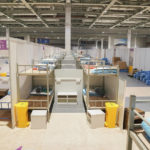
              In this photo released by Xinhua News Agency, bunk beds are seen at a makeshift hospital and quarantine facility at the National Exhibition and Convention Center in Shanghai, Monday, April 11, 2022. The U.S. has ordered all non-emergency consular staff to leave Shanghai, which is under a tight lockdown to contain a COVID-19 surge. (Ding Ting/Xinhua via AP)
            