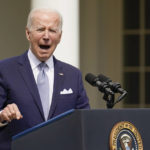 
              President Joe Biden speaks in the Rose Garden of the White House in Washington, Monday, April 11, 2022, to announce a final version of his administration's ghost gun rule, which comes with the White House and the Justice Department under growing pressure to crack down on gun deaths. (AP Photo/Carolyn Kaster)
            