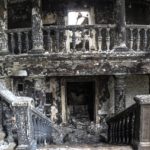 
              A view inside the Mariupol theater damaged during fighting in Mariupol, in territory under the government of the Donetsk People's Republic, eastern Ukraine, Monday, April 4, 2022. (AP Photo/Alexei Alexandrov)
            