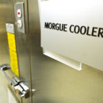 
              The morgue cooler is pictured across from the autopsy room at the Mississippi Crime Laboratory in Pearl, Miss., Aug. 26, 2021. (AP Photo/Rogelio V. Solis)
            