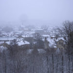 
              Snow covers rooftops, in Lviv, western Ukraine, Sunday, April 3, 2022. It has been more than five weeks into a war that has sent more than 4 million people fleeing the country as refugees.(AP Photo/Nariman El-Mofty)
            