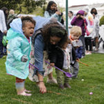 
              Children participate in the White House Easter Egg Roll, Monday, April 18, 2022, at The White House in Washington. (AP Photo/Susan Walsh)
            
