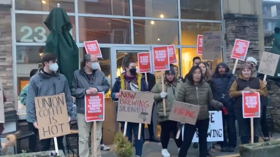 Seattle Starbucks strike...