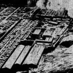 A 1929 photo from the Chehalis Bee-Nugget newspaper shows the Carlisle Mill with the Onalaska Smokestack visible on the right. (Onalaska Alliance)