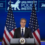 
              Secretary of State Antony Blinken speaks at George Washington University in Washington, Thursday, May 26, 2022, outlining the administration's policy toward China at an event hosted by the Asia Society. (AP Photo/ Carolyn Kaster)
            