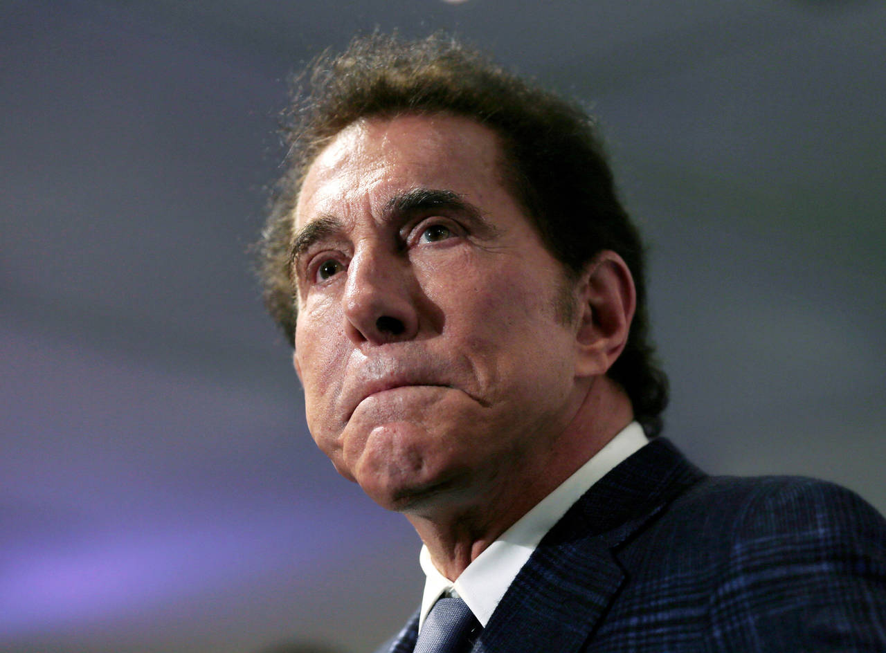 FILE - Casino mogul Steve Wynn is seen at a news conference in Medford, Mass., on March 15, 2016. F...
