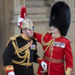 
              Members of the Household Cavalry prepare at the Sovereign's Entrance ahead of the State Opening of Parliament at Houses of Parliament, in London, Tuesday, May 10, 2022. Britain’s Parliament opens a new year-long session on Tuesday with a mix of royal pomp and raw politics, as Prime Minister Boris Johnson tries to re-energize his scandal-tarnished administration and revive the economy amid a worsening cost-of-living crisis. (Chris Jackson/Pool Photo via AP)
            