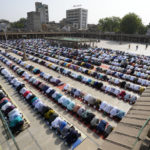 
              Muslims offer prayers on Eid al-fitr at Jama Mosque in Ahmedabad, India, Tuesday, May 3, 2022. Muslims make 14 percent of India’s 1.4 billion population and are the largest minority group in the Hindu-majority nation. (AP Photo/Ajit Solanki)
            