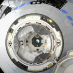 
              This image from NASA TV shows the Boeing Starliner preparing to dock at the International Space Station, Friday, May 20, 2022. Boeing's astronaut capsule has arrived at the International Space Station in a critical repeat test flight. Only a test dummy was aboard the capsule for Friday's docking, a huge achievement for Boeing after years of false starts. (NASA via AP)
            