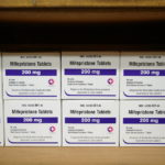 
              Boxes of the drug mifepristone line a shelf at the West Alabama Women's Center in Tuscaloosa, Ala., on Wednesday, March 16, 2022. The drug is one of two used together in "medication abortions." According to Planned Parenthood, mifepristone blocks progesterone, stopping a pregnancy from progressing. (AP Photo/Allen G. Breed)
            
