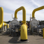 
              A view of hardware of the Jauniunai Gas Compressor station, near Vilnius, Lithuania, Thursday, May 5, 2022. A 500-million-euro ($530 million) Lithuanian-Polish natural gas transmission pipeline was inaugurated Thursday, completing another stage of regional independence from Russian energy sources. (AP Photo/Mindaugas Kulbis)
            