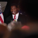 
              U.S. Senate candidate Herschel Walker speaks to supporters during an election night watch party, Tuesday, May 24, 2022, in Atlanta. Walker won the Republican nomination for U.S. Senate in Georgia's primary election. (AP Photo/Brynn Anderson)
            