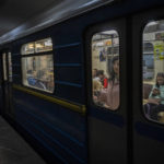 
              Commuters take the subway in Kharkiv, eastern Ukraine, Tuesday, May 24, 2022. Kharkiv subway resumed service on Tuesday morning after it was closed for more than two months during Russian attempt to capture the city. (AP Photo/Bernat Armangue)
            