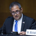 
              FILE - Michael Carvajal, director of the Federal Bureau of Prisons, testifies during a Senate Judiciary Committee hearing examining issues facing prisons and jails during the coronavirus pandemic on Capitol Hill in Washington, on June 2, 2020. The director of the federal Bureau of Prisons and a task force of senior agency officials traveled recently to a federal women's prison in California, under pressure to end a culture of sexual abuse there. Carvajal, a Trump administration holdover, submitted his resignation Jan. 5 but said he would stay on until a successor is named. (Tom Williams/CQ Roll Call/Pool via AP, File)
            