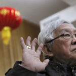 
              FILE - Retired archbishop of Hong Kong Cardinal Joseph Zen gestures during an interview in Hong Kong, Friday, Feb. 9, 2018. Reports say a Roman Catholic cardinal and three others have been arrested in Hong Kong on suspicion of colluding with foreign forces to endanger Chinese national security. U.K.-based human rights group Hong Kong Watch said Cardinal Joseph Zen, lawyer Margaret Ng, singer Denise Ho and scholar Hui Po-keung were detained Wednesday, , May 11, 2022, by Hong Kong's National Security Police. (AP Photo/Vincent Yu, File)
            