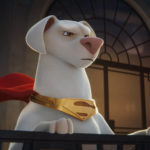 
              This image released by Warner Bros Pictures shows Krypto, voiced by Dwayne Johnson, in a scene from "DC League of Super Pets." (Warner Bros. Pictures via AP)
            