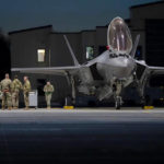 
              Crew chiefs and maintainers assigned to the 158th Fighter Wing, meet before launching F-35A Lightning II fifth generation aircraft assigned to the wing at the Vermont Air National Guard Base, South Burlington, Vt., May 2, 2022. The first overseas deployment of the Vermont Air National Guard's F-35 fighter jets will have the pilots and their aircraft patrolling the skies of Europe during one of the most tense periods in recent history. More than 200 Vermont air guard personnel, their equipment and eight F-35s are now in Europe. (Tech. Sgt. Richard Mekkri/U.S. Air Force via AP)
            