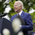 
              President Joe Biden speaks in the Rose Garden of the White House in Washington, Friday, May 13, 2022, during an event to highlight state and local leaders who are investing American Rescue Plan funding. (AP Photo/Andrew Harnik)
            