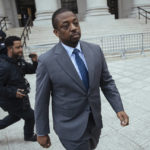 
              FILE - Former New York Lieutenant Governor Brian Benjamin leaves a hearing in federal court on Monday, April. 18, 2022, in New York. Benjamin previously plead not guilty to corruption charges. Nearly three weeks after New York's lieutenant governor resigned in a corruption scandal, Gov. Kathy Hochul and state lawmakers are trying to figure out how to replace him both in office and on the ballot.(AP Photo/Kevin Hagen, File)
            