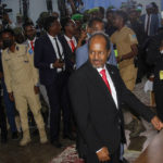 
              Hassan Sheikh Mohamud is seen after his election win at the Halane military camp in Mogadishu, Somalia, Sunday, May 15, 2022. Former President Mohamud, who was voted out of power in 2017, has been returned to the nation's top office after defeating the incumbent leader in a protracted contest decided by legislators in a third round of voting late Sunday. (AP Photo/Farah Abdi Warsameh)
            