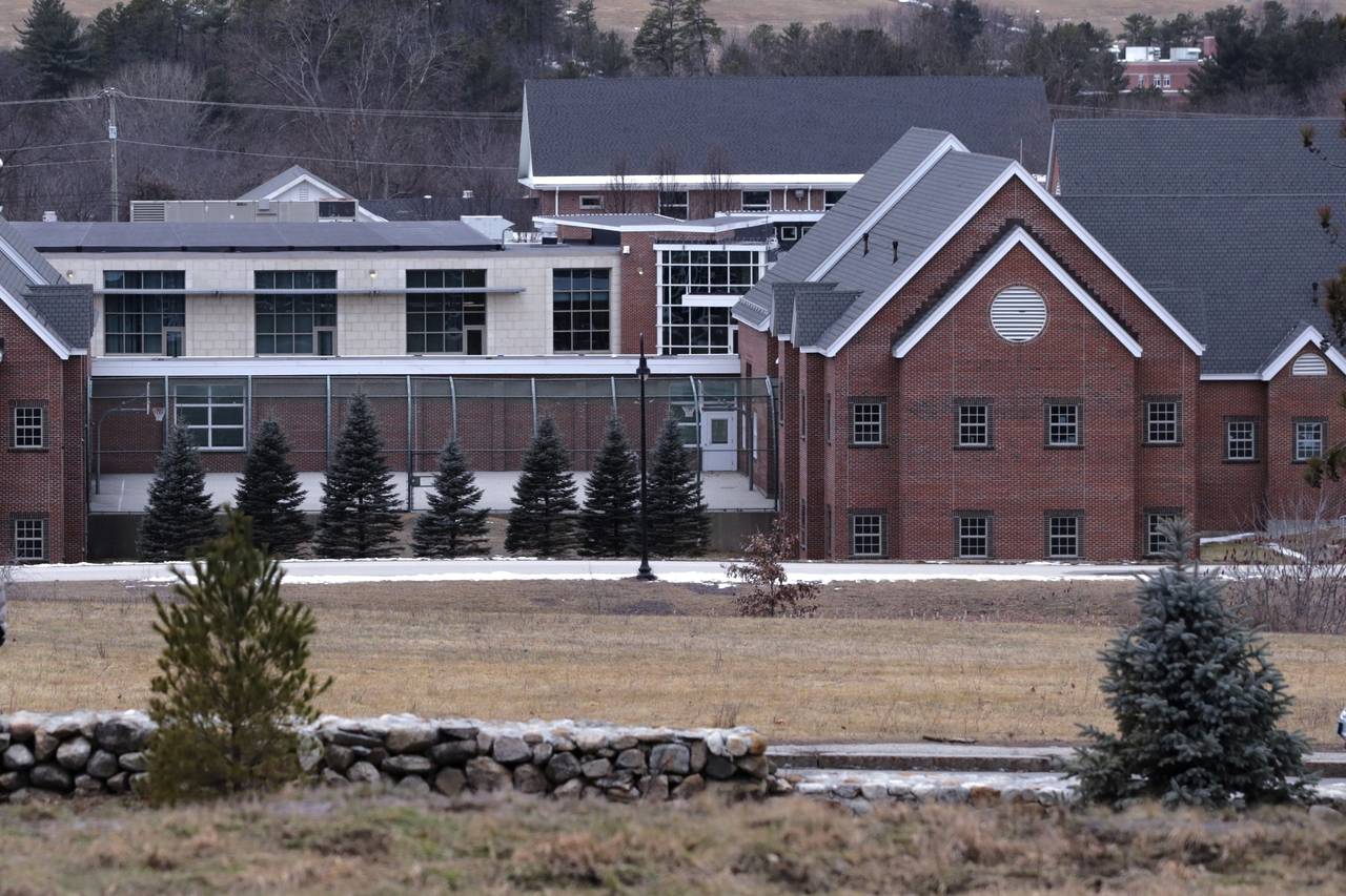 FILE — The Sununu Youth Services Center, in Manchester, N.H., stands among trees, Jan. 28, 2020. ...