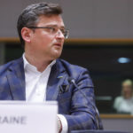 
              Ukraine's foreign minister Dmytro Kuleba participates at a meeting of EU foreign ministers at the European Council building in Brussels, Monday, May 16, 2022. European Union foreign ministers on Monday will discuss current affairs and have an exchange of views on the Russian aggression against Ukraine and the Global Gateway. (Stephanie Lecocq/Pool Photo via AP)
            