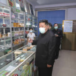 
              In this photo provided by the North Korean government, North Korean leader Kim Jong Un, center, visits a pharmacy in Pyongyang, North Korea Sunday, May 15, 2022. Independent journalists were not given access to cover the event depicted in this image distributed by the North Korean government. The content of this image is as provided and cannot be independently verified.   Korean language watermark on image as provided by source reads: "KCNA" which is the abbreviation for Korean Central News Agency. (Korean Central News Agency/Korea News Service via AP)
            