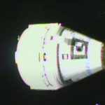 
              This image from NASA TV shows the Boeing Starliner docking at the International Space Station, Friday, May 20, 2022. Boeing's astronaut capsule has arrived at the International Space Station in a critical repeat test flight. Only a test dummy was aboard the capsule for Friday's docking, a huge achievement for Boeing after years of false starts. (NASA via AP)
            