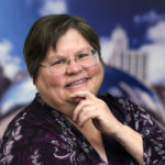 
              Tracy Baim, publisher of the Chicago Reader weekly newspaper sits for a portrait at her office Monday, May 9, 2022, in Chicago. The Reader is expected to become a nonprofit this month after the sale was nearly derailed over co-owner Leonard Goodman's column opposing COVID-19 vaccine requirements for children. Baim said editors asked to hire an independent fact-checker to vet the column. Baim said she and her co-publisher then met with Goodman and discussed options, but "it was very clear he didn't like any" of their proposals. (AP Photo/Charles Rex Arbogast)
            