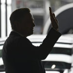 
              FILE - Elon Musk, Tesla CEO, attends the opening of the Tesla factory Berlin Brandenburg in Gruenheide, Germany, Tuesday, March 22, 2022.  Many people are puzzled on what a Elon Musk takeover of Twitter would mean for the company and even whether he’ll go through with the deal.  If the 50-year-old Musk’s gambit has made anything clear it’s that he thrives on contradiction.   (Patrick Pleul/Pool via AP, File)
            