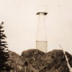 The Airway Beacon Tower on Easton Ridge as it appeared in 1935. (Courtesy
Frederick Krueger Collection, Central Washington University Archives and Special Collections)