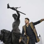 
              Adam Lambert performs with Queen during the Platinum Jubilee concert taking place in front of Buckingham Palace, London, Saturday June 4, 2022, on the third of four days of celebrations to mark the Platinum Jubilee. The events over a long holiday weekend in the U.K. are meant to celebrate Queen Elizabeth II’s 70 years of service. (Yui Mok/PA via AP)
            
