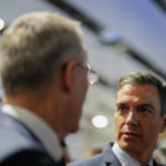 
              NATO Secretary General Jens Stoltenberg, left, and Spanish Prime Minister Pedro Sanchez visit the NATO summit venue in Madrid, Spain on Tuesday, June 28, 2022. North Atlantic Treaty Organization heads of state will meet for a NATO summit in Madrid from Tuesday through Thursday. (AP Photo/Manu Fernandez)
            