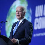 
              FILE - President Joe Biden speaks during the "Accelerating Clean Technology Innovation and Deployment" event at the COP26 U.N. Climate Summit, Nov. 2, 2021, in Glasgow, Scotland. The administration is holding its first onshore oil and gas leasing sales this week after a court rejected its attempt to suspend sales because of climate change concerns. (AP Photo/Evan Vucci, Pool, File)
            