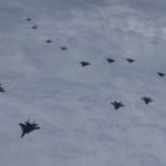 
              In this photo provided by South Korea Defense Ministry, U.S. and South Korea Air Force fighter jets including South Korea's F-35A stealth fighters – and U.S. F-16 fighter jets, fly in formation during a joint drill on Tuesday, June, 7, 2022. The South Korean and U.S. militaries flew 20 fighter jets over South Korea's western sea Tuesday in a continued show of force as a senior U.S. official warned of a forceful response if North Korea goes ahead with its first nuclear test explosion in nearly five years. (South Korea Defense Ministry via AP)
            