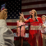 
              Republican U.S. Senate candidate Katie Britt speaks to supporters after securing the nomination during a runoff against Mo Brooks on Tuesday, June 21, 2022, in Montgomery, Ala. (AP Photo/Butch Dill)
            